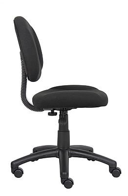 Boss Armless Ergonomic Fabric Swivel Task Chair - Thumbnail 2