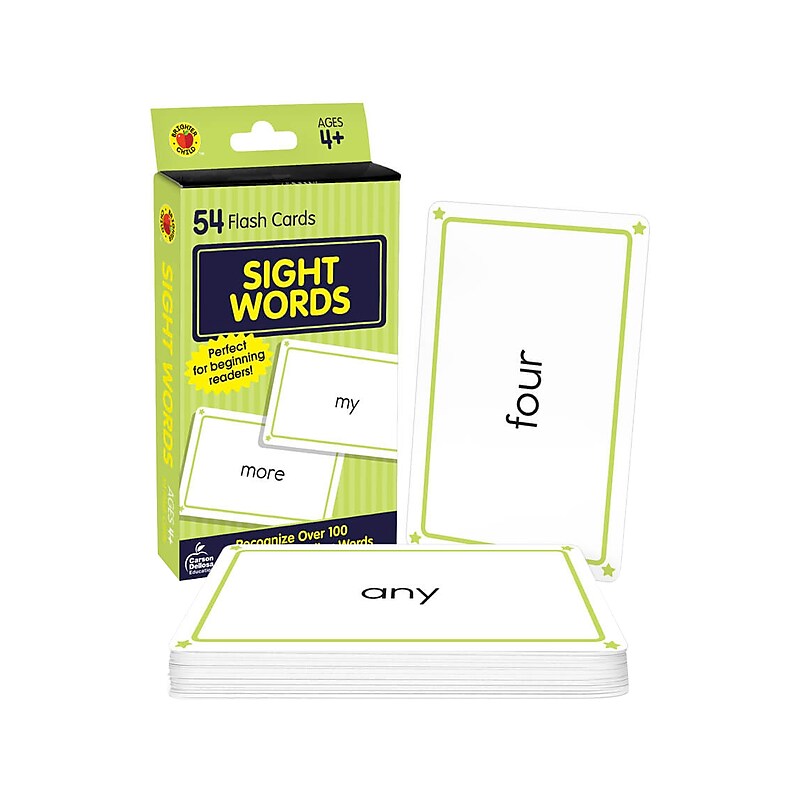 Carson-Dellosa Brighter Child Sight Words Flash Cards, 54/Pack (0769664709) image 1