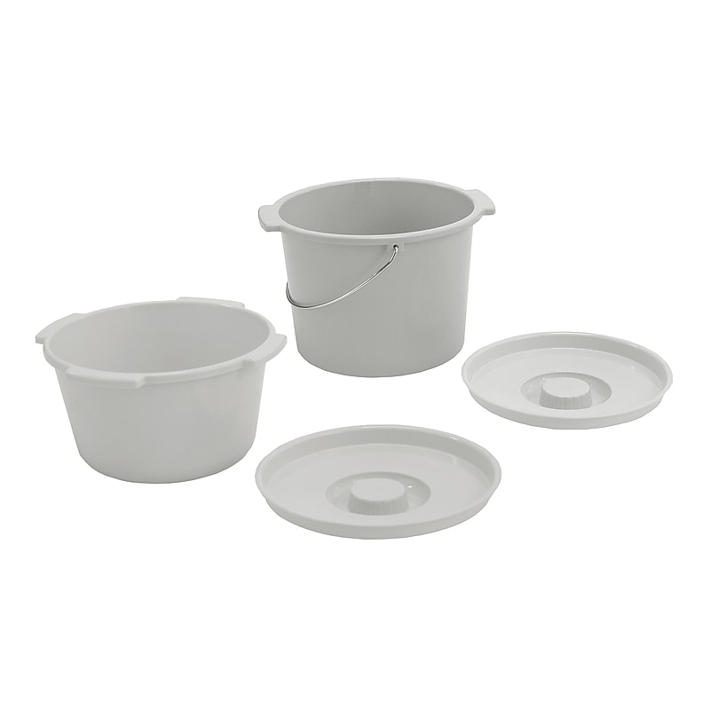 Lumex Everyday Commode Bucket, 6/Carton (6691) image 1