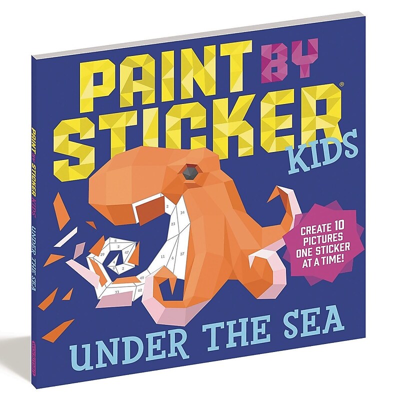 Workman Paint by Sticker Kids Under the Sea Activity Book (PS1455) image 1