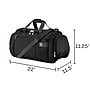 Skyway Luggage Sigma 7.0 22" Polyester Carry-On Weekender Duffel, Black (177-22-001-DFL)~#|#~BED12806-75DC-4962-8C5338FFEDC645AD_sc7