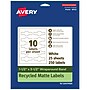 Avery EcoFriendly Laser/Inkjet Decorative Edge Multipurpose Labels, 1-1/2" x 3-1/2", White, 250/Pack (94122)~#|#~BED2349F-A701-4512-8AE925DF6B89D8C7_sc7