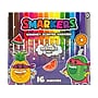 Scentco Smarkers Washable Markers, Assorted Colors, 16/Pack (MKSM16)~#|#~BED321B4-C57B-42CA-A52ED14460D635B4_sc7