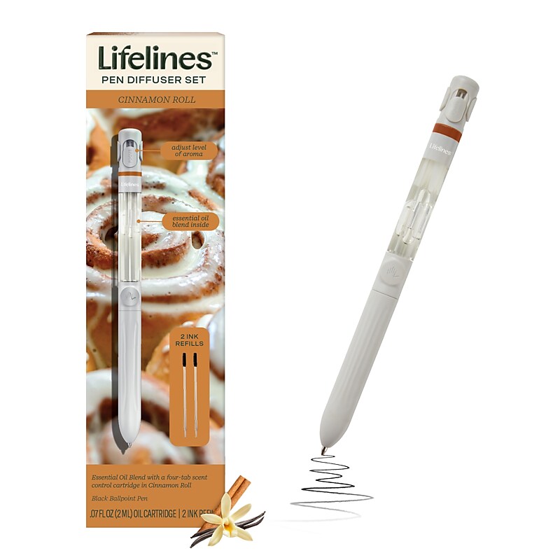 Lifelines Cinnamon Roll Essential Oil Blends Pen Diffuser, 0.07 oz. (LL-12-3122) image 1