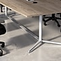 Bush Business Furniture 72"W x 36"D Boat Shaped Conference Table, Modern Hickory (99TBM72MHSVK)~#|#~BEDA8354-47CE-41D0-B75C40079B42B2C1_sc7