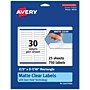 Avery Laser/Inkjet Rectangle Multipurpose Labels, 2/3" x 3-7/16", Clear, 750/Pack (94210)~#|#~BEE7E5DB-FF67-4D8A-9E742C4BD3E0BEF6_sc7