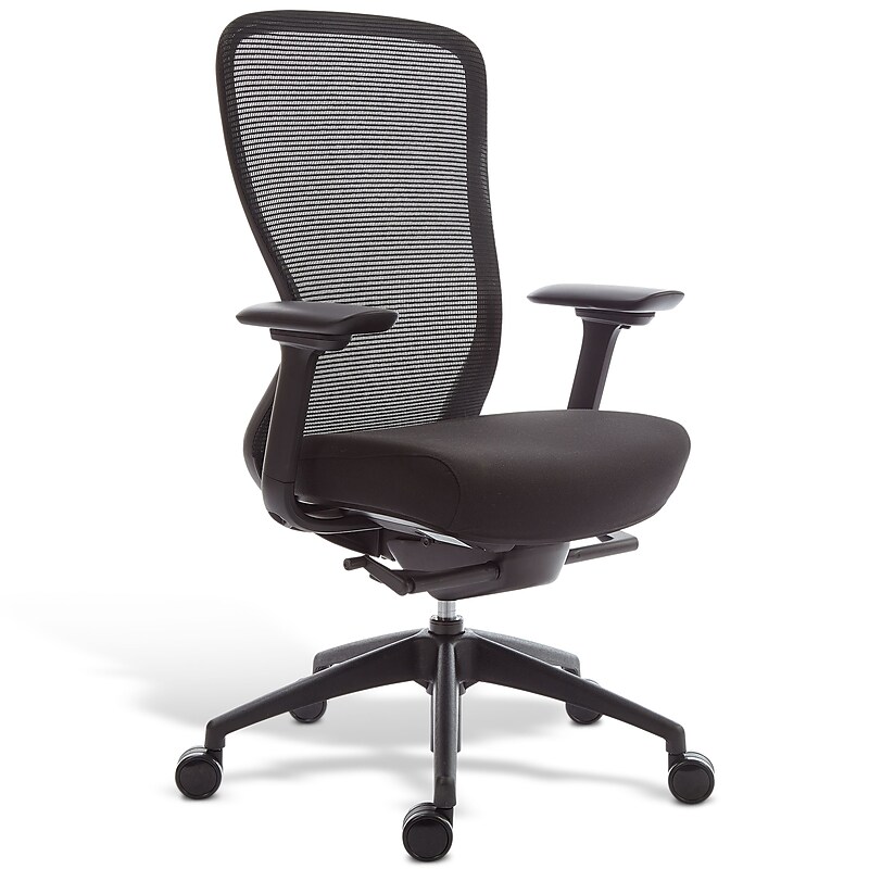 Workplace2.0™ Ayalon Ergonomic Fabric Swivel Task Chair, Black (UN51505) image 1