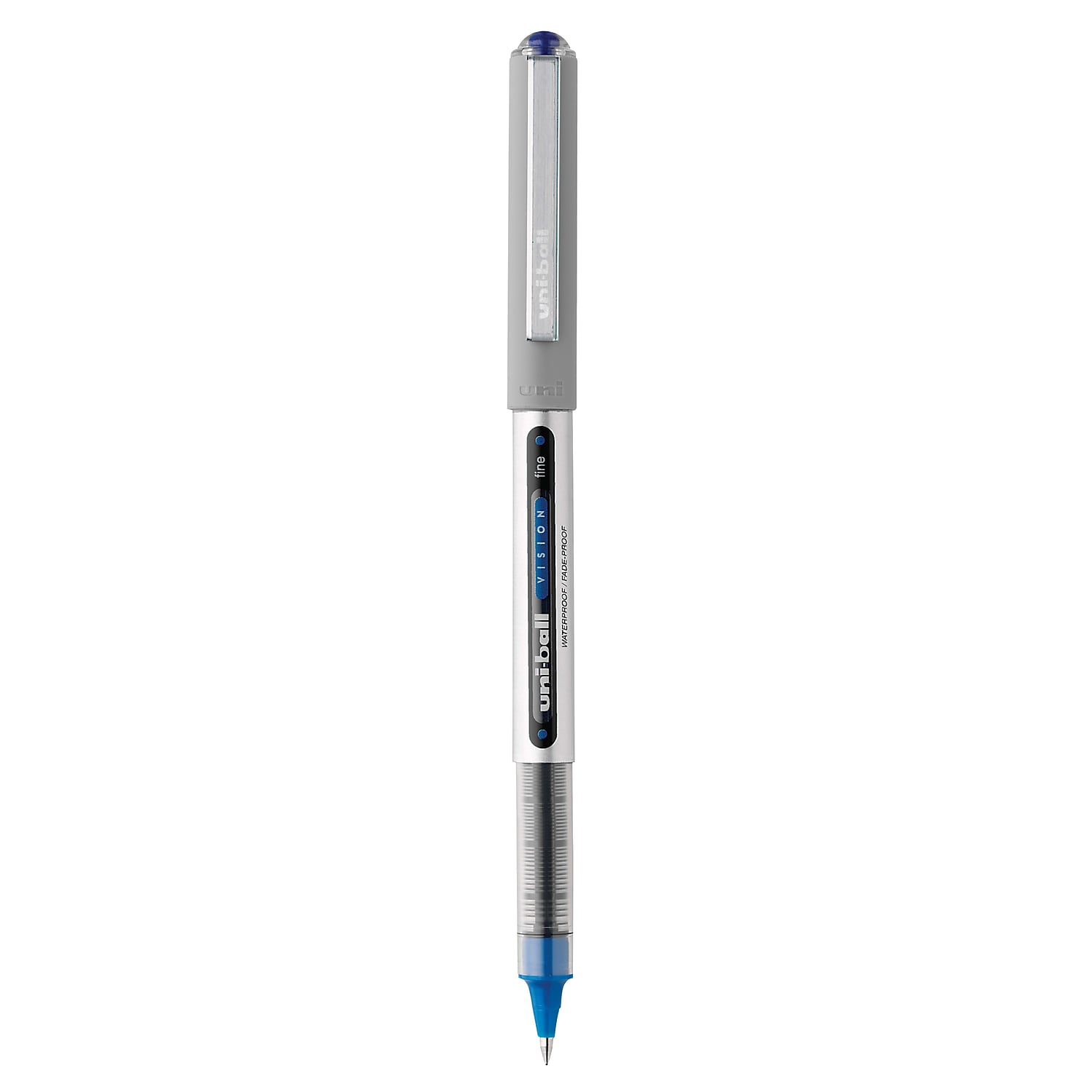 Uni Vision Rollerball Pen Fine Point Blue Ink Dozen (60134) - Picture 2 of 9