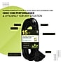 Power by GoGreen Heavy Duty 15' Extension Cord, 3-Outlet, Black (GG-15015BK)~#|#~BEEAC9D4-EC8D-40C0-96FA0EED4183BED0_sc7