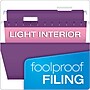 Pendaflex Reinforced Hanging File Folders, 1/5 Tab, Letter Size, Assorted Jeweltone Colors, 25/Box (PFX 4152 1/5 ASST2)~#|#~BEEF1672-7BF0-4578-9A02F511728BCB2D_sc7