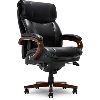 La-Z-Boy Bradley Bonded Leather Executive Chair, Black La-Z-Boy Bradley Bonded Leather Executive Chair, Black