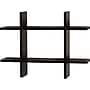 V-Light 6-Shelf Wood Mounted Cross-Style Decorative Unit, 22", Black (VW161014B)~#|#~BEFB08A4-BB67-4124-8C7D5078343458ED_sc7