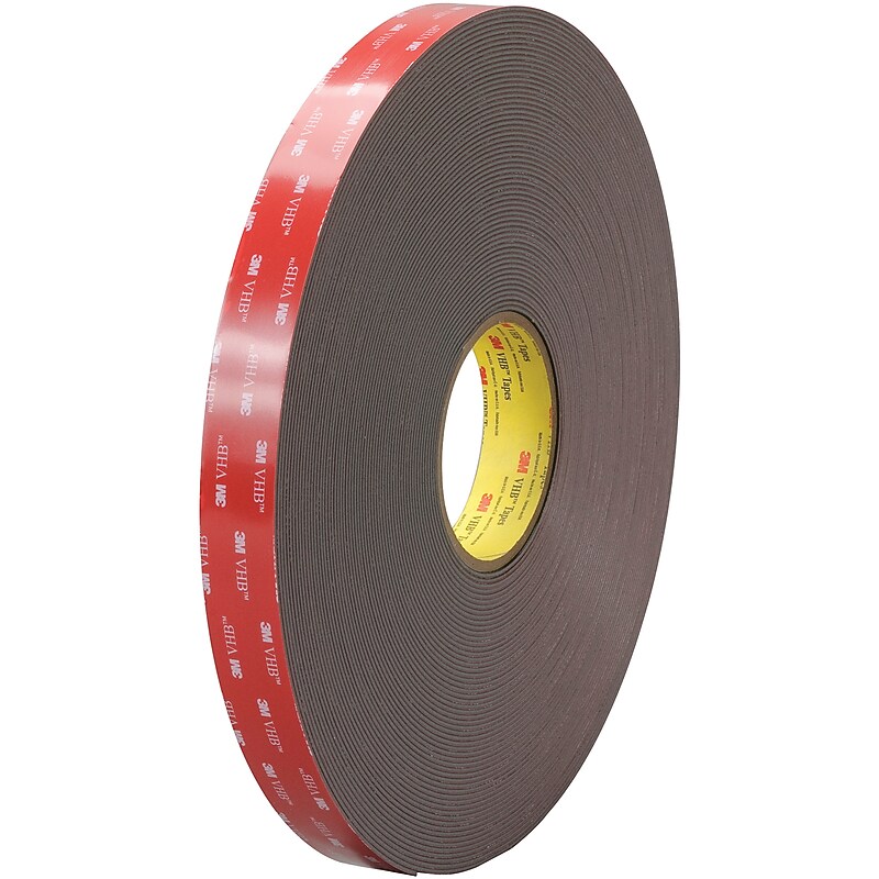 3M 4979F VHB Double Sided Tape, 1" x 5 yds., Black (VHB497901R) image 1
