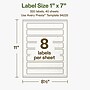 Avery Hemp Rectangle Laser/Inkjet Multipurpose Labels, 1" x 7", Off-White (320/Box)~#|#~BEFF8E2B-7306-4098-BB9E3B381BA58F94_sc7