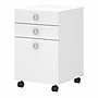 Bush Business Furniture Echo 3 Drawer Mobile File Cabinet, Pure White (KI60101-03)~#|#~BF015A45-57D8-4289-BBFA3304289A86F2_sc7