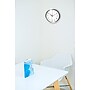 Infinity Instruments Round Retro Wall Clock, Aluminum, 9.5" (10940/SV)~#|#~BF036E14-F088-455F-ADDC2CA62F0BFE0C_sc7