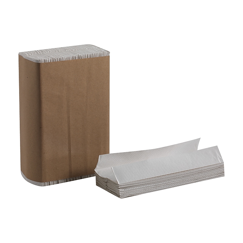 Pacific Blue Basic C-Fold Paper Towels, 1-ply, 240 Sheets/Pack, 10 Packs/Carton (20603) image 1