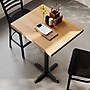 Flash Furniture Bennett Wooden Commercial Indoor Table, 30" x 24", Natural Top/Black Base (GSF2430NTT2222B)~#|#~BF083210-A7BD-4037-BD9997FE06E23D2E_sc7