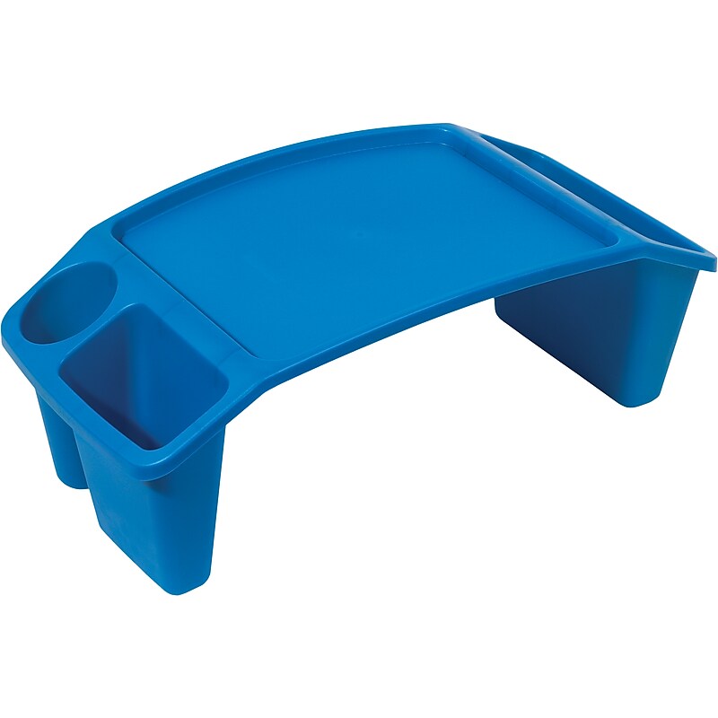 Deflect-O Polypropylene Lap Tray, 8.53" x 23.35" x 12", Blue (39502BLU) image 1