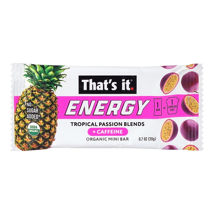That's It Organic Gluten Free Tropical Passion Blends Energy Bar