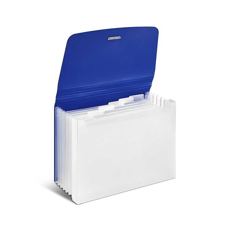 Staples Plastic Accordion File, 7-Pocket, Letter Size, Assorted Colors (TR51809) image 1