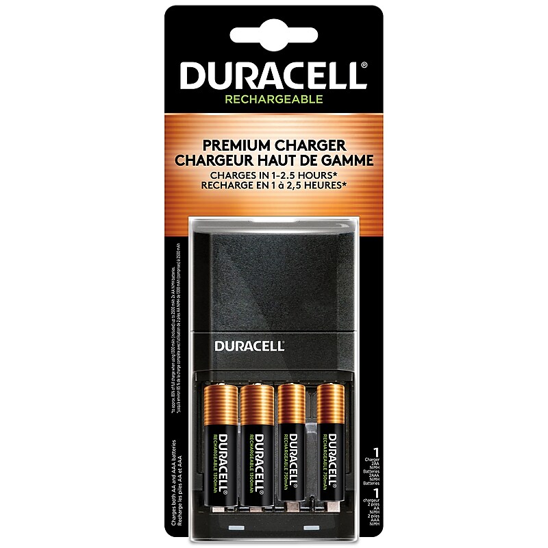 Duracell AAA/AA NiMH, rechargeable, Battery with Charger (CEF27) image 1