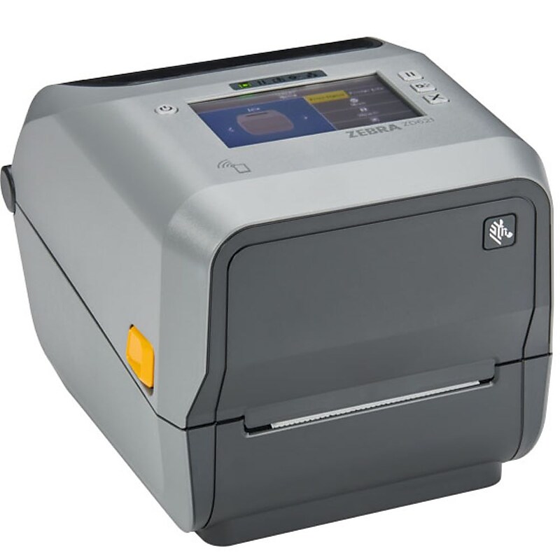 Zebra ZD6A142-301LR1EZ ZD621R Thermal Transfer Label Printer, USB/Bluetooth/Ethernet/Serial, Gray image 1