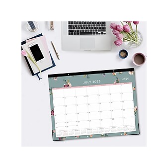 2023-2024 Blue Sky Greta 22" x 17" Academic Monthly Desk Pad Calendar, Multicolor (142360)
