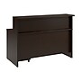 Bush Business Furniture Arrive 60"W Reception Desk with Shelf and Mobile File Cabinet, Mocha Cherry (ARV002MR)~#|#~BF2B18F4-9D6C-4EBC-9DD065FCF8F0127A_sc7