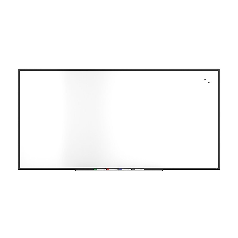TRU RED™ Magnetic Steel Dry Erase Board, Black Frame, 8' x 4' (TR61183) image 1