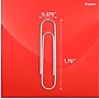Staples Smooth Jumbo Paper Clips, Silver, 100 Clips/Pack, 10 Packs (A7026605/72578)~#|#~BF33068E-75C9-436B-AF33948BB29AA938_sc7