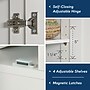 Sauder Select 71"H Storage Cabinet, White (419636)~#|#~BF3ADE39-E9F9-4B25-A0AF7BA825E4BB34_sc7
