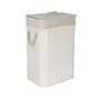 Household Essentials 19-Gallon 1-Section Hamper with Lid, Bamboo, White (HE1223)~#|#~BF417CE7-4A22-49DF-8616AD905BF19C73_sc7