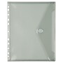 JAM Paper Plastic Binder Pocket, Gray, 3/Pack (235738956AX3)~#|#~BF475CC3-EAB0-4267-95F4C1AE04A90C34_sc7
