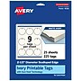 Avery 2-1/2" Diameter  Blank Price & Merchandise Tags, Ivory, 225/Carton (95326-MIT25)~#|#~BF4F8216-C282-4C97-B0F4B670652E2EC1_sc7