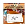 Better Office 2" x 3.5" White/Gold Table Tent Place Card, 100/Pack (64648-100PK)~#|#~BF536847-4CA2-4CFB-8575098F515E8908_sc7