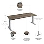 Bush Business Furniture Move 40 Series 72"W Electric Height Adjustable Standing Desk, Modern Hickory/Cool Gray (M4S7230MHSK)~#|#~BF55E491-09FF-40B5-85598F642977A979_sc7
