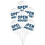 Party City 12" Open House! Latex Balloons, White/Blue, 10/Pack (AM60050892-P)~#|#~BF562BA6-C1BC-4A98-A2AD0EACACBC4C38_sc7