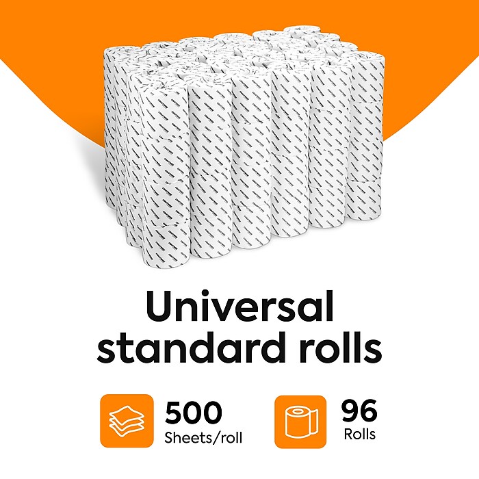 Coastwide Professional™ Toilet Paper, 2-ply, White, 500 Sheets