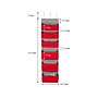 Household Essentials 53.5" x 14.5" 6-Pocket Organizer, Red (2169-1)~#|#~BF5CB220-9DC8-4609-9E38703FCDEC68A6_sc7