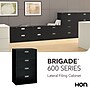 HON Brigade 600 Series 4-Drawer Lateral File Cabinet, Letter/Legal Size, Lockable, 52"H x 36"W x 18"D, Black (HON684LP)~#|#~BF5EBB23-BE52-4D00-999AF5E5DB052590_sc7