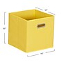 Household Essentials Storage Cubes 23.05 Quart Storage Container, Cardboard, Yellow, 6/Pack (828-1)~#|#~BF60CCF2-D914-4A8D-8AD689F88A9D7103_sc7