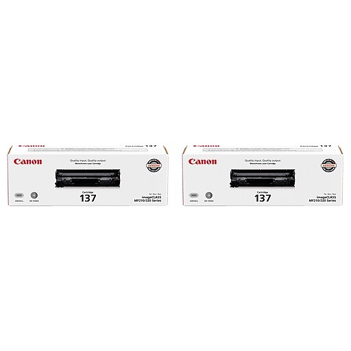 Canon 137 Black Standard Yield Toner Cartridge, 2/Pack (CAN1372PK