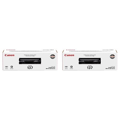 Canon 137 Black Standard Yield Toner Cartridge, 2/Pack (CAN1372PK-VB) Sansujyuku sansujyuku.com