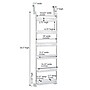 Household Essentials 57" Over the Door Storage Rack with 6 Basket Organizer, White (HH2154-1)~#|#~BF631D9D-DA56-4BBA-9F493047E55D2400_sc7