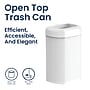 Nine Stars Stainless Steel Open Top Trash Can, 21.1 Gallon, White (OTT-80-4WH)~#|#~BF67DB55-F352-4F33-BD5E614AEB96F2DE_sc7