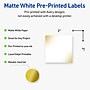 Avery Laser/Inkjet Square Multipurpose Labels, 2" x 2", White, 120/Pack (S00EWA)~#|#~BF724EBC-4FE6-4BC7-9D1D1D7765094A0C_sc7