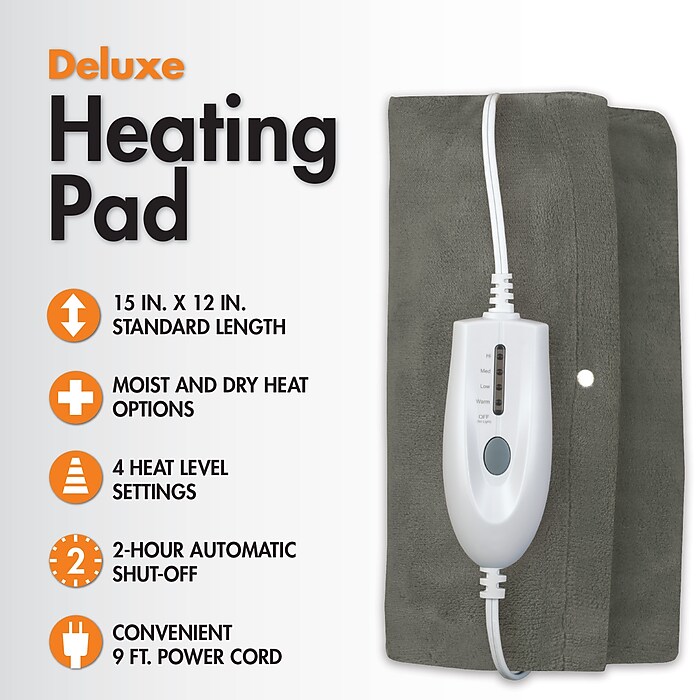 TheraCare All Purpose Heating Pad (24-310GY) | Staples