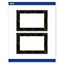 Avery Black with Gold Pattern Matte Blank Card, White, 20/Pack (S00-ETV)~#|#~BF7AF262-7CBB-4F52-8676B9FD4434B0AC_sc7