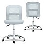 Serta Essentials Armless Ergonomic Bonded Leather/Mesh Swivel Task Chair, Blue (48740D)~#|#~BF857F0B-F4F0-47EC-B79C7F9E30235C95_sc7